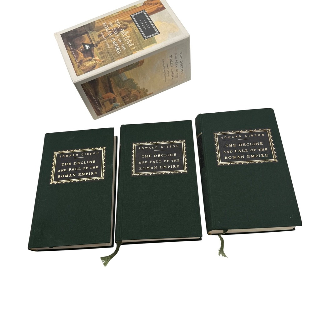 Edward Gibbon Decline & Fall Roman Empire Volumes 1-3 Everyman's Library Box Set